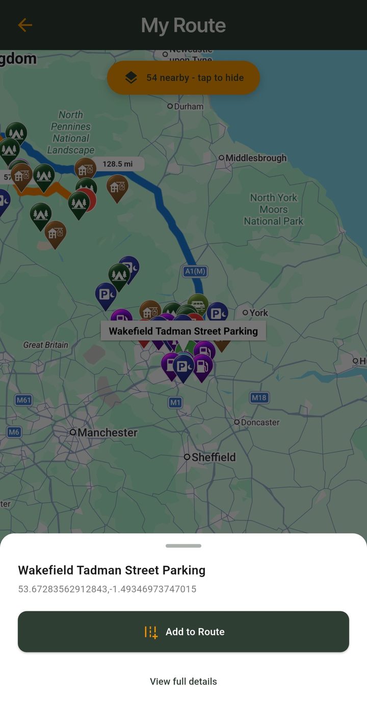 Add a nearby stopover to your route